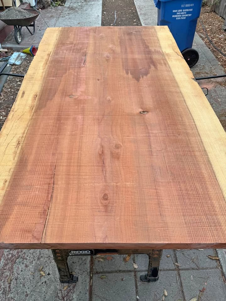 6ft Live edge Redwood slab - Image 1