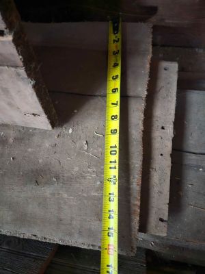 Reclaimed boards, post and beams