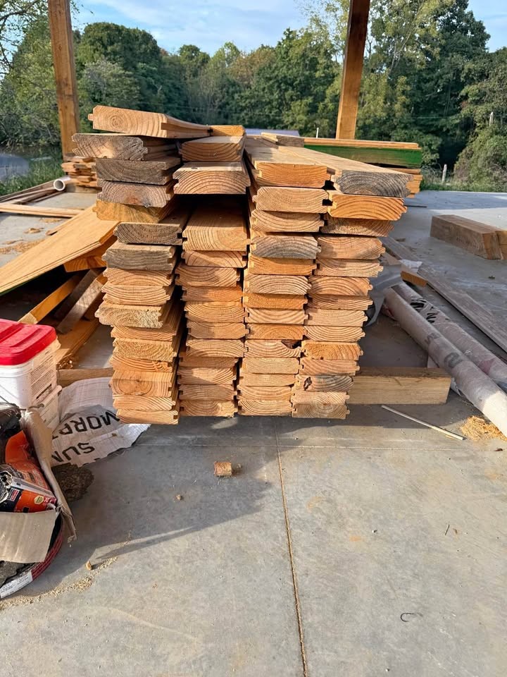Tongue and Groove Pine Boards - Image 1