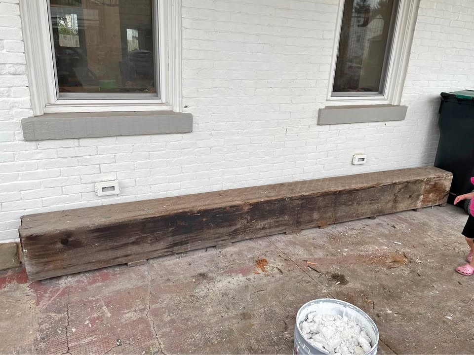 Large Reclaimed Wood Beam - Image 1
