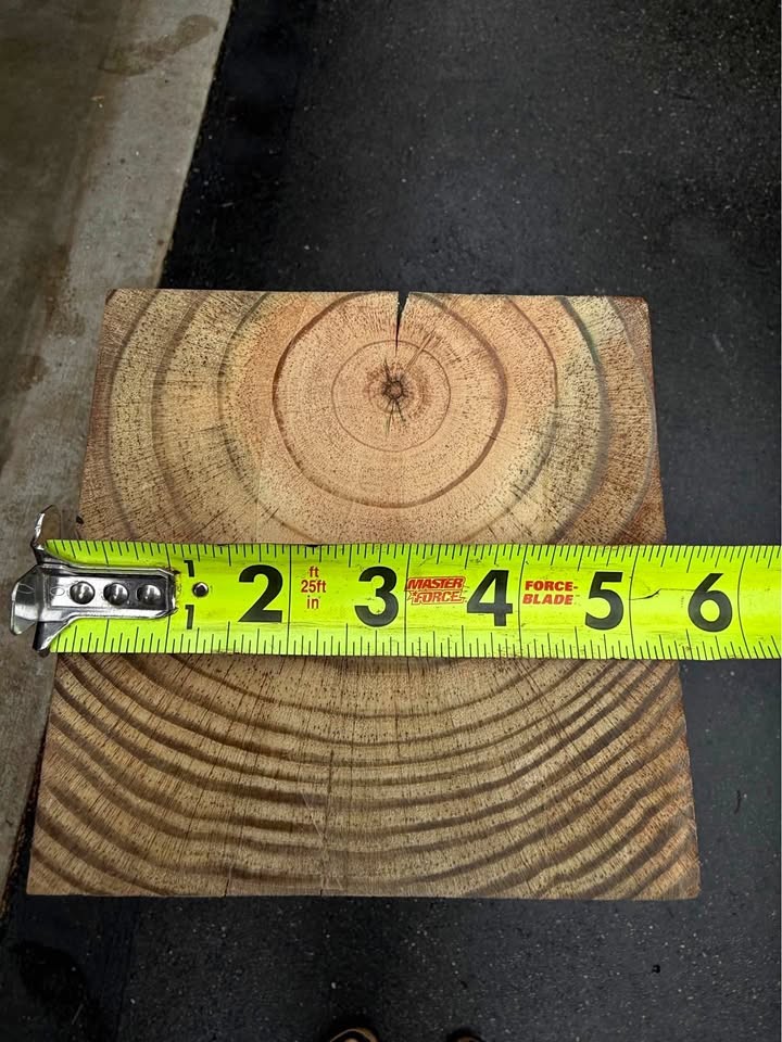 6x6 Pressure Treated Wood Post - Image 1