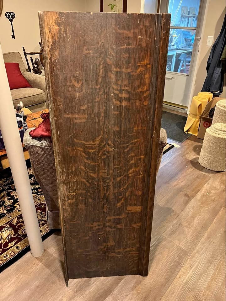 Beautiful Vintage Quarter sawn oak or tiger oak panel for wood worker! - Image 1