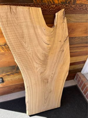 Thick live edge wood slab for sale