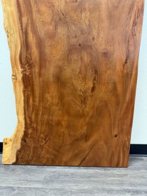 Live Edge Solid Wood Slab | 68.5"L x 34–36"W | Table Top / Desk / Bar Top