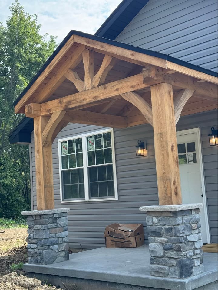 Large Timber Frame Wood Beams - Image 2