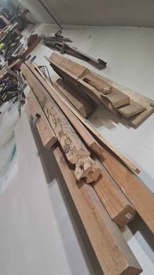 Assorted Wood 4x4 and Lumber Pieces