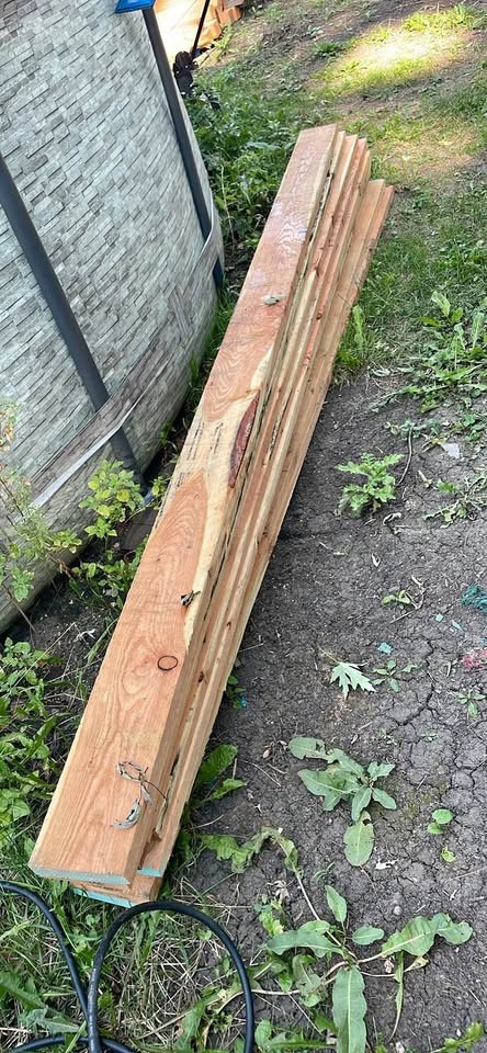 Red cedar 2x6 lot of 9 9 feet long