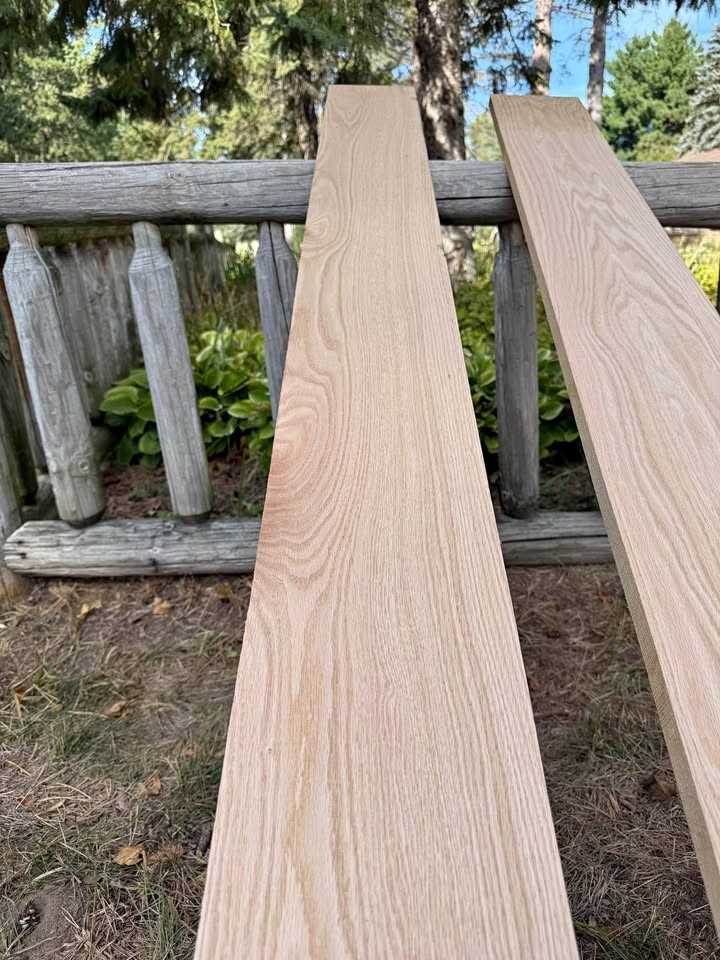 40 Red Oak Boards | Kiln Dried | Planed | 8’ Long - Image 1
