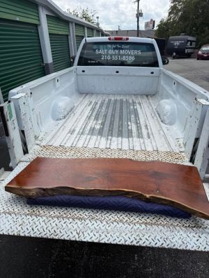 Black Walnut live-edge wood slab.