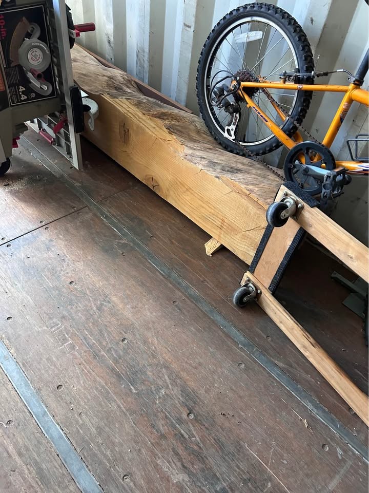Rustic Live Edge Wood Beam – Over 9Ft – One-of-a-Kind Piece - Image 2