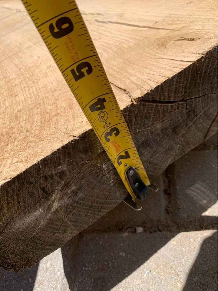 Live edge white oak slab/mantle - Image 5