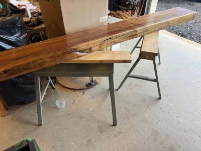 Walnut Live Edge Mantels