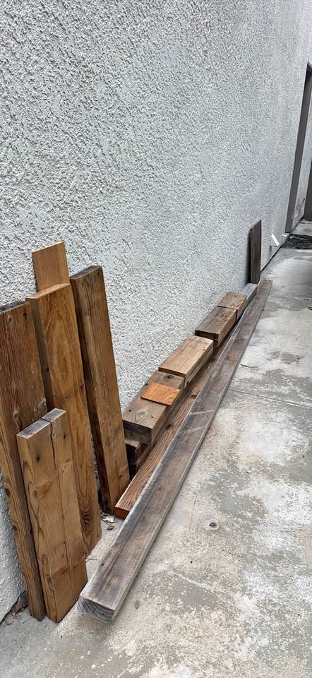 Assorted Reclaimed Wood Planks and Beams