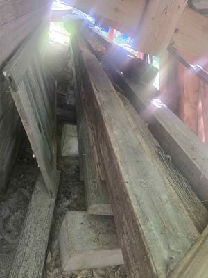 Antique Pine & Oak Large Heavy Beams