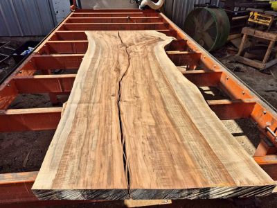 Live edge pecan slab
