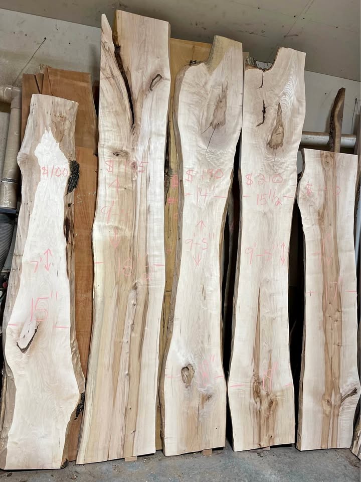 Hard Maple Live Edge Slabs - Image 1