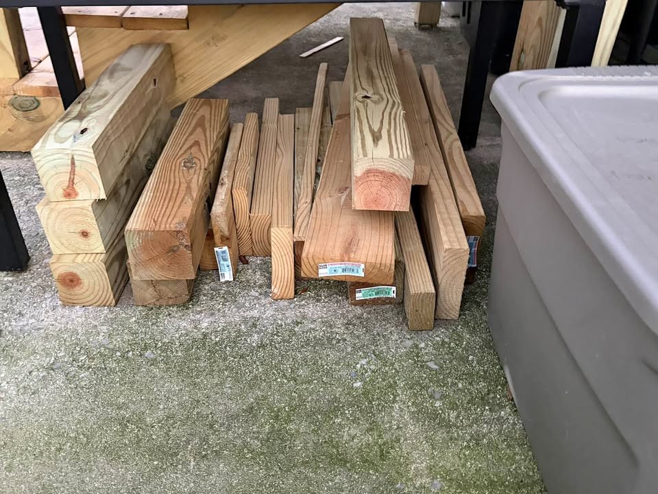 Assorted Pressure-Treated Lumber Lot - Image 1
