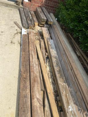 Big lot of Lumber and Wood Beams all treated