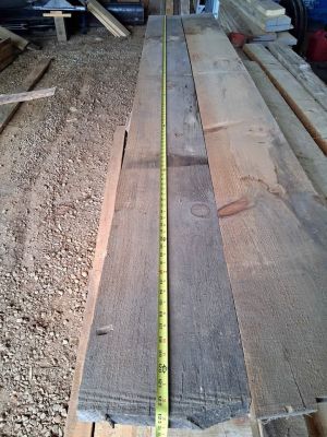 Pine boards. 2 inch thick. 10.5 inches wide and over 10 feet long. Price is for both boards.