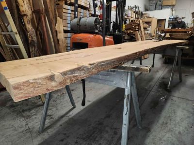 3x27x12ft Massive Juniper Live Edge Slab-Kiln Dried - Mantel Table Bartop Project Wood