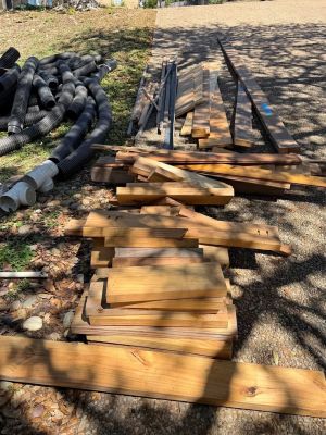 Miscellaneous wood pieces, pine, cypress, cedar