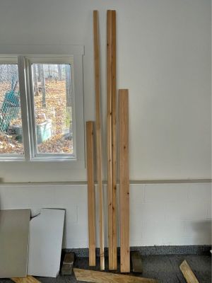 Assorted Cedar Lumber Boards

Two 8’ cedar 2x2 plus some other 1x2, 1x3 and 1x4 pieces