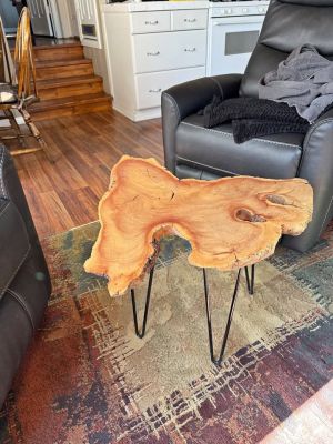 Most items in pics are Carob wood bisquets. Many more oak burl, eucalyptus and cedar slabs as well.