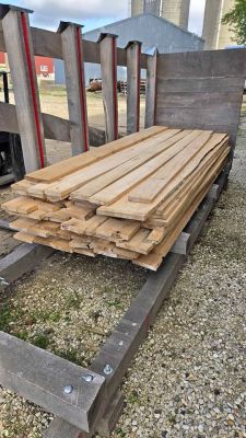 Red oak rough cut boards