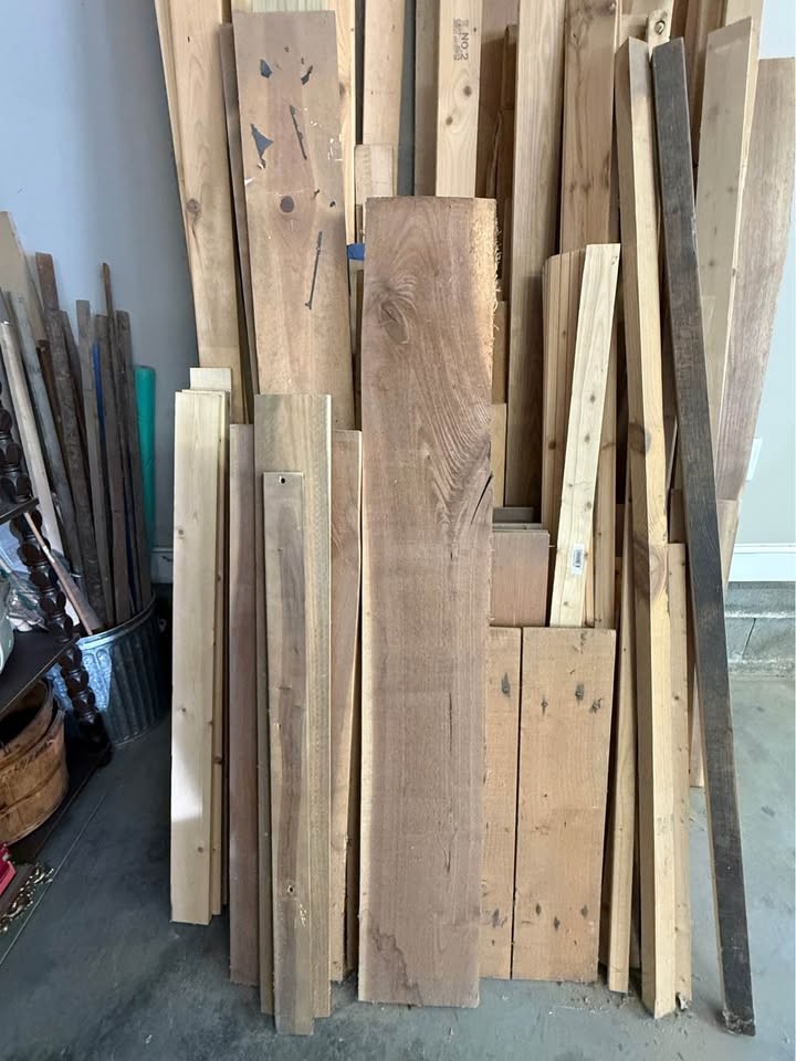 Large Assortment of Lumber, 2x4s, Wood Boards & Plywood - Image 2