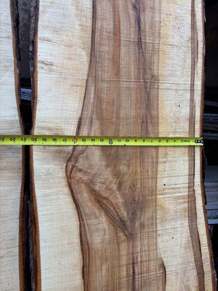 Bookmatched Live Edge Maple Wood Slabs - Image 2