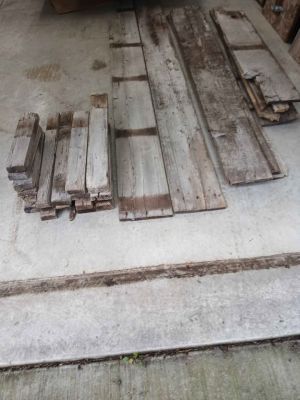 Aged wood planks