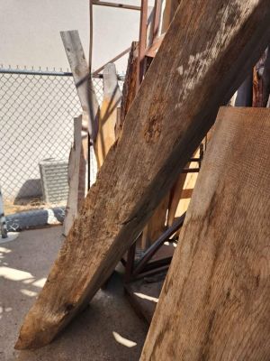 Wood Slab Woodworking Live Edge Epoxy Project 27" x 7'4" x 5"