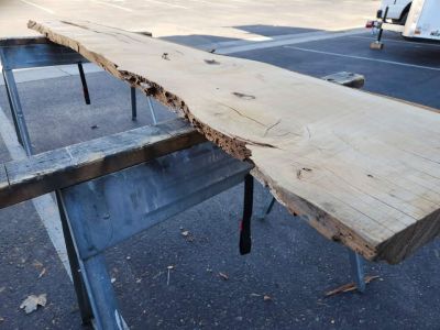 Live Edge Wood Slab - Kiln Dried Juniper - 3x15x9'3" - Great Epoxy Project Material