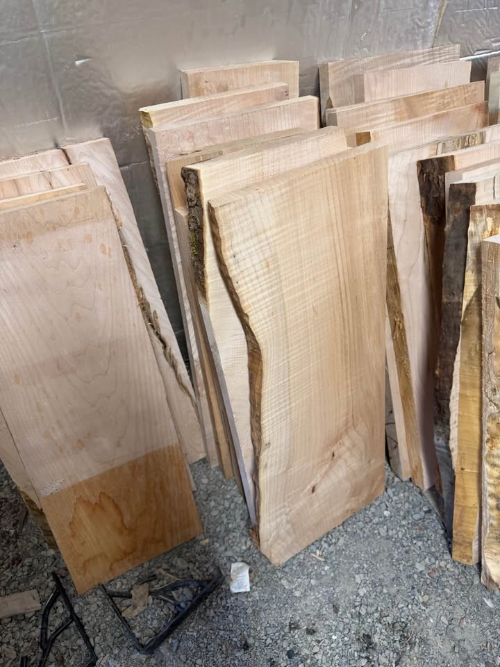 Lots of 55 figured maple cut offs - Image 2