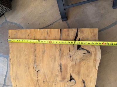 Raw live edge wood slab