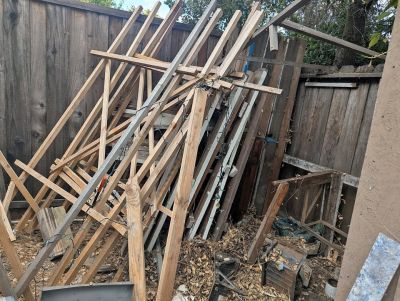 Scrap Lumber and Reclaimed Wood Pile