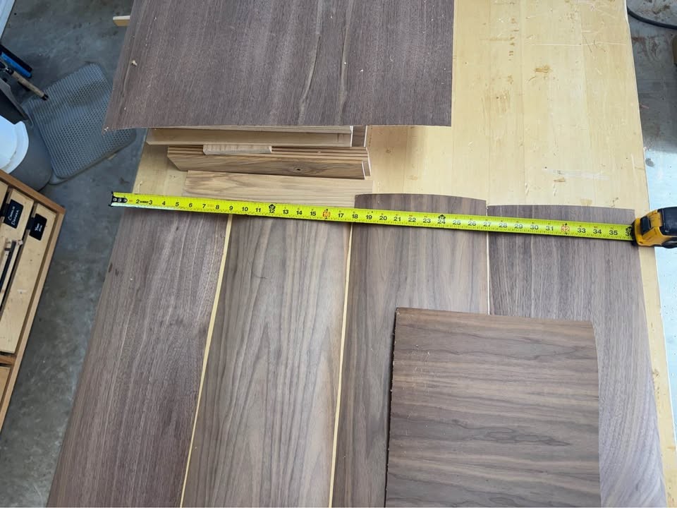Walnut veneer with 3M stick and peel backing - Image 6