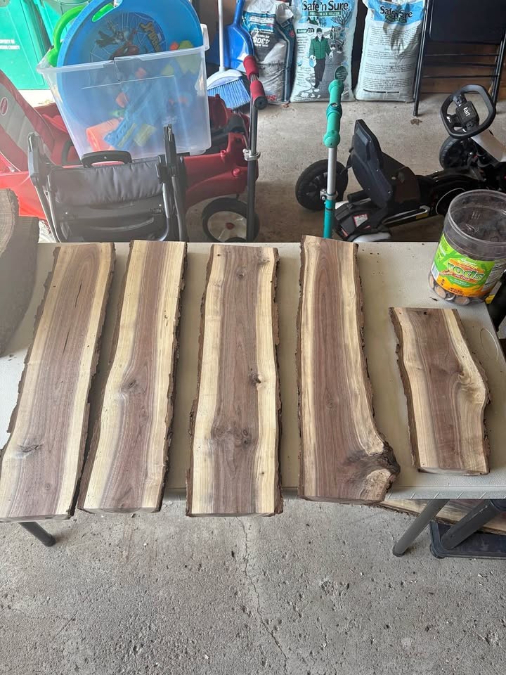 Planed Black Walnut Slabs
