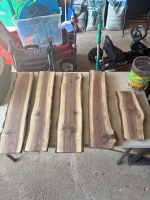Planed Black Walnut Slabs