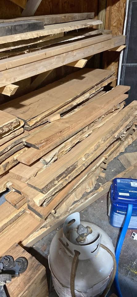 Live Edge Cherry Wood Slabs - Image 1