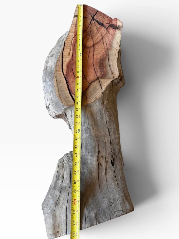 ???? Sculptural Pistachio Slab Live Edge, Wild Red Heartwood ???? - Image 6