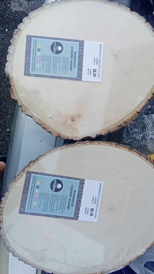 Walnut Hollow Basswood Country Round Wood Slices