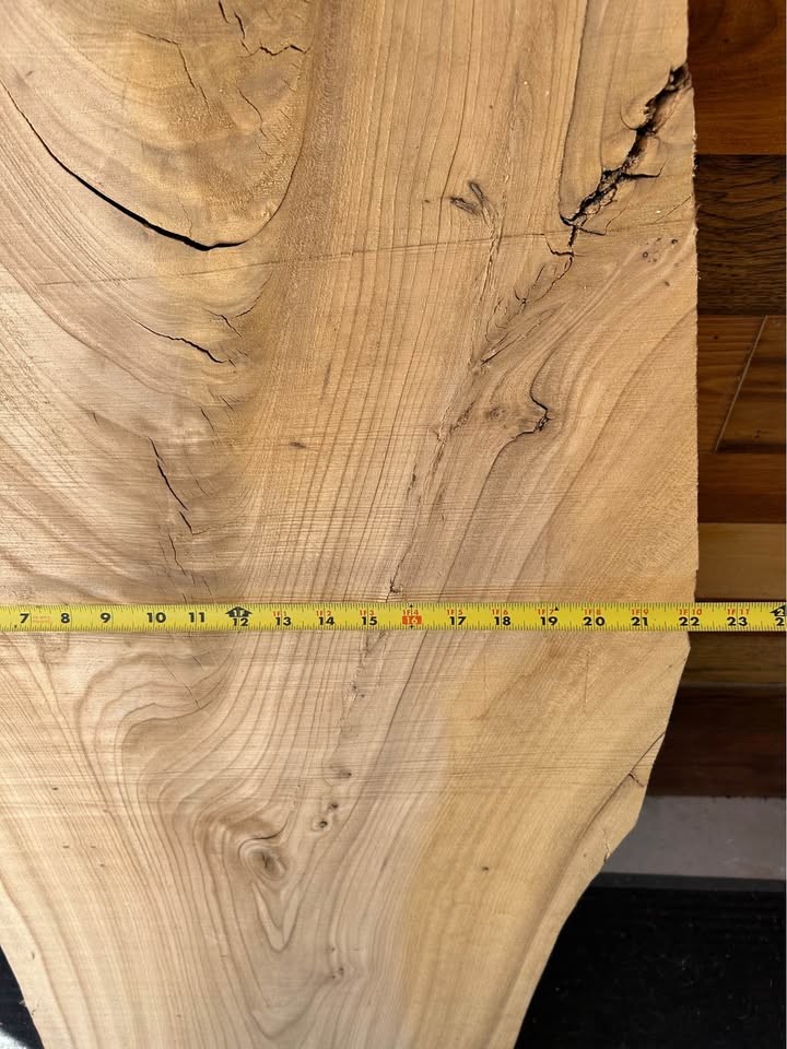 Thick live edge wood slab for sale - Image 3