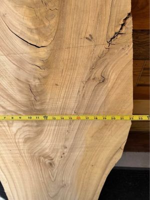 Thick live edge wood slab for sale