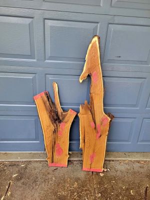Russian Olive wood slabs, live edge