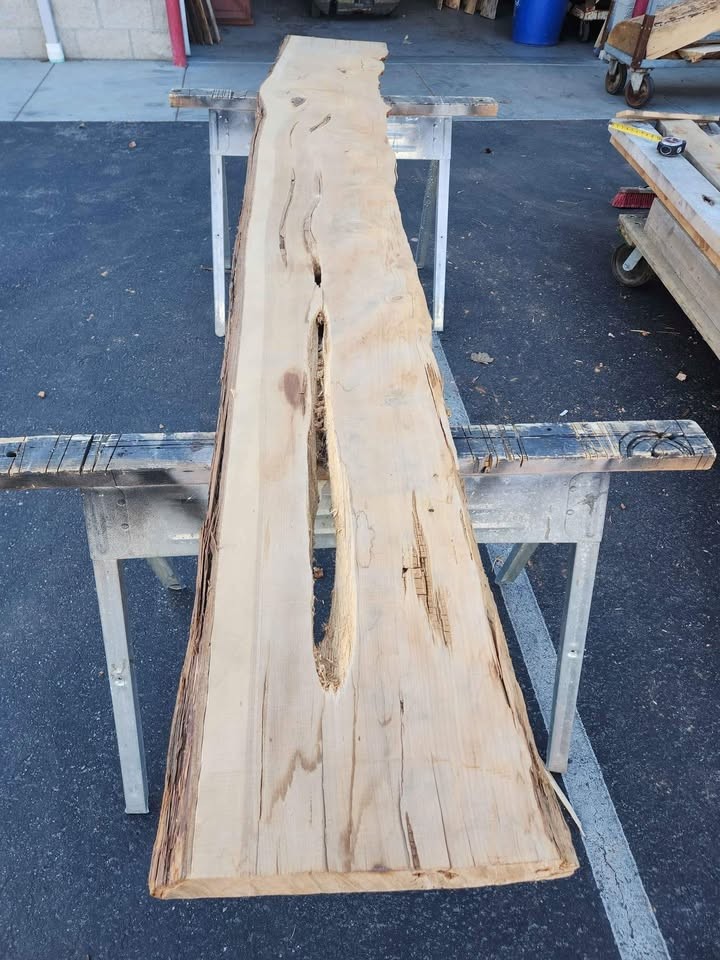 Live Edge Wood Slab - Kiln Dried Juniper - 3x15x9'3" - Great Epoxy Project Material - Image 5