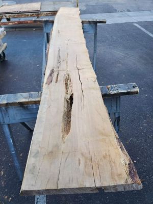 Cool Epoxy Project Wood - Live Edge Kiln Dried 3x14x9'3" Juniper Slab