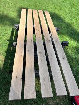 Rustic white oak lumber