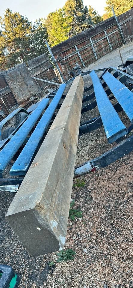 Solid wooden beam 7 x 11 20 feet long - Image 1
