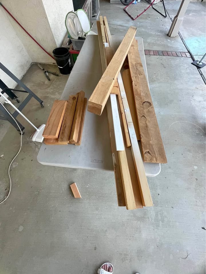 Assorted Scrap Wood and Lumber Lot - Image 1